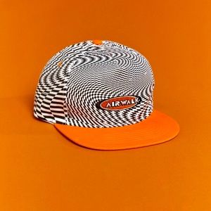 Airwalk Orange & Checkered hat